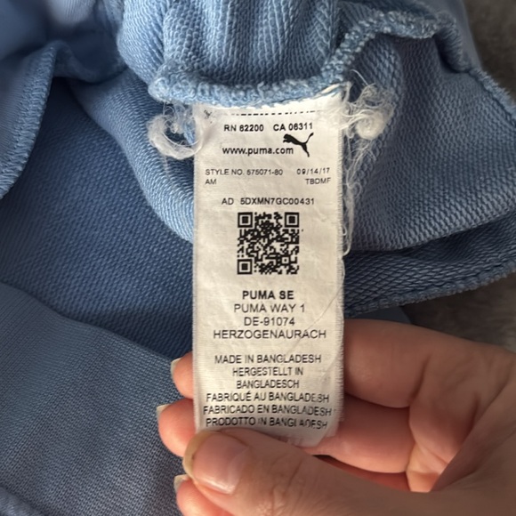 PUMA MEN'S JACKET Blue Fog size S - Picture 6 of 7